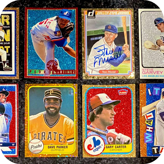 A collection of graded trading cards