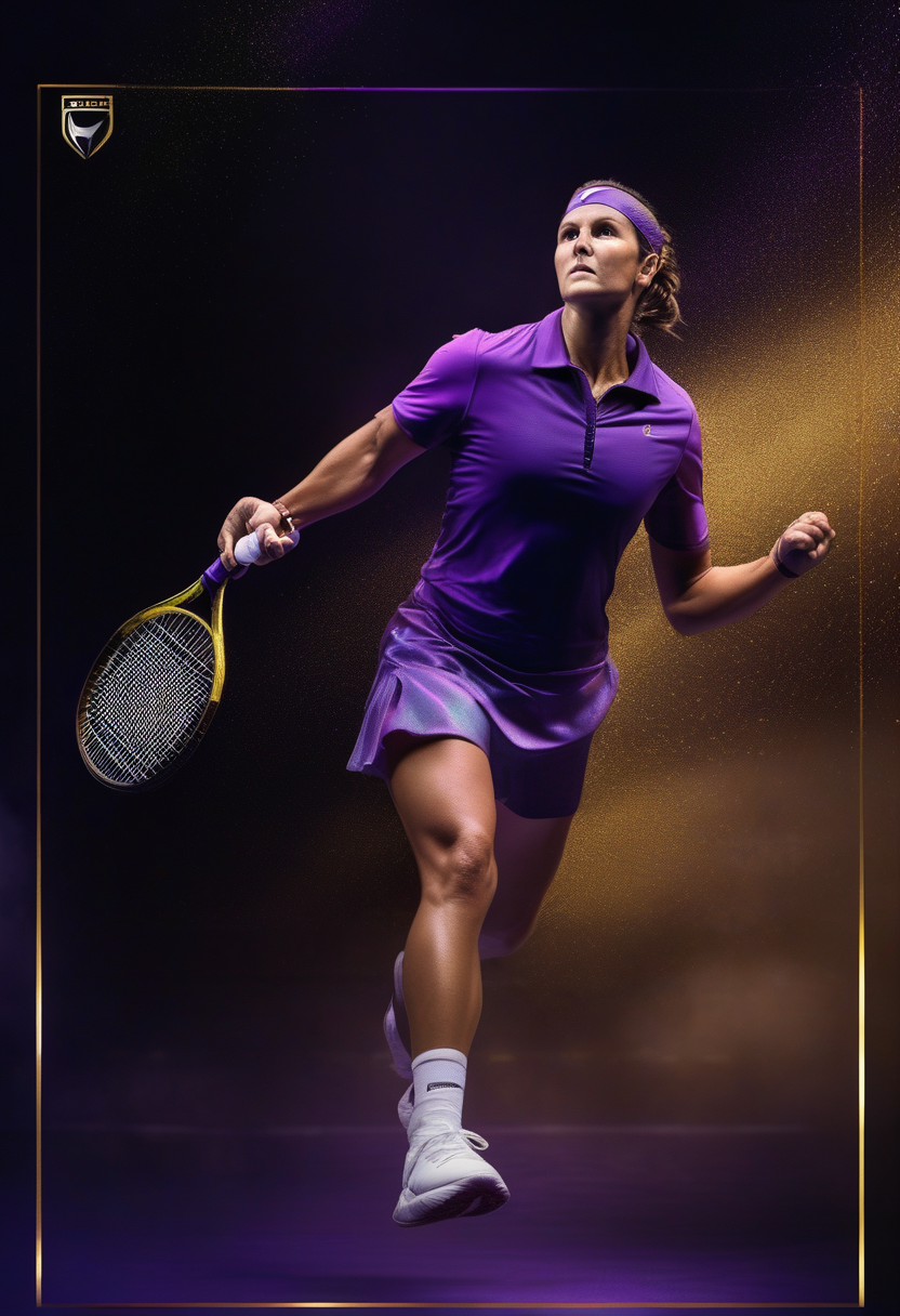 Tennis trading card